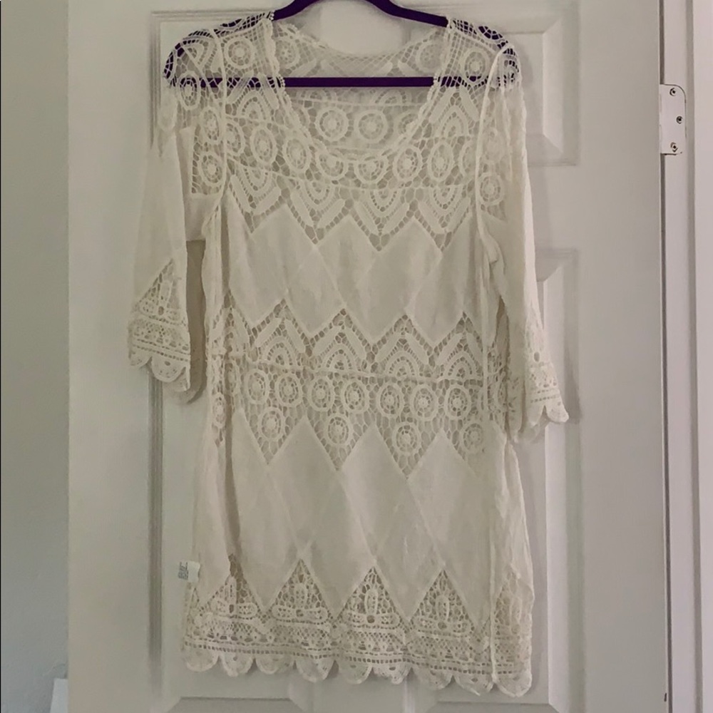 Crochet bathing suit sexy cover up!